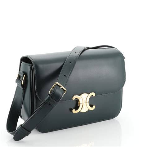 second hand celine triomphe bag|celine shoulder bag triomphe.